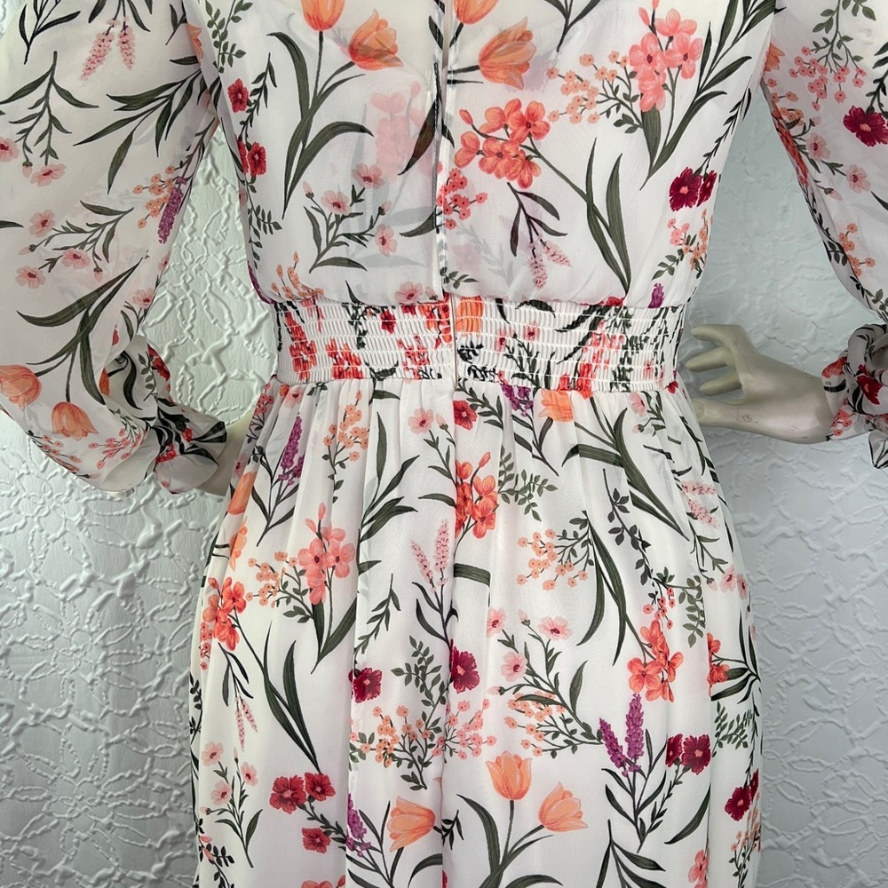 Eliza J Pink and White Floral Dress - Picture 10 of 13
